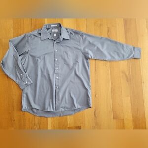 Mens Gray dress shirt x-large 17.5 34/35